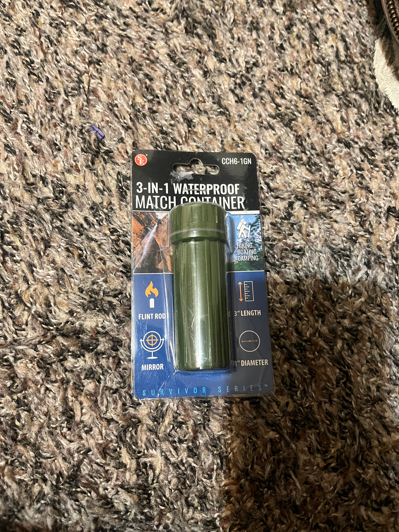 Survivor Series 3-in-1 Waterproof Match Container
