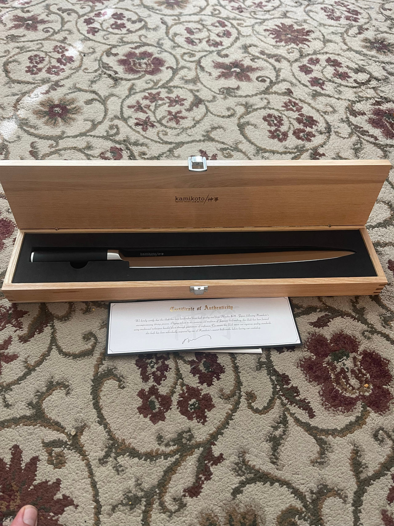 Kamikoto 13” yanagiba knife