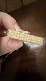 Vintage Faux Pearl Sweater Guard Clip - Image 7