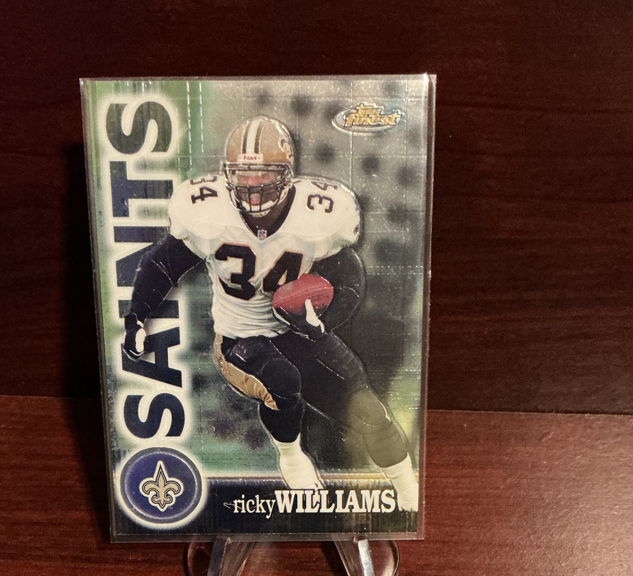 1999 Topps Finest Ricky Williams Rookie Card #155