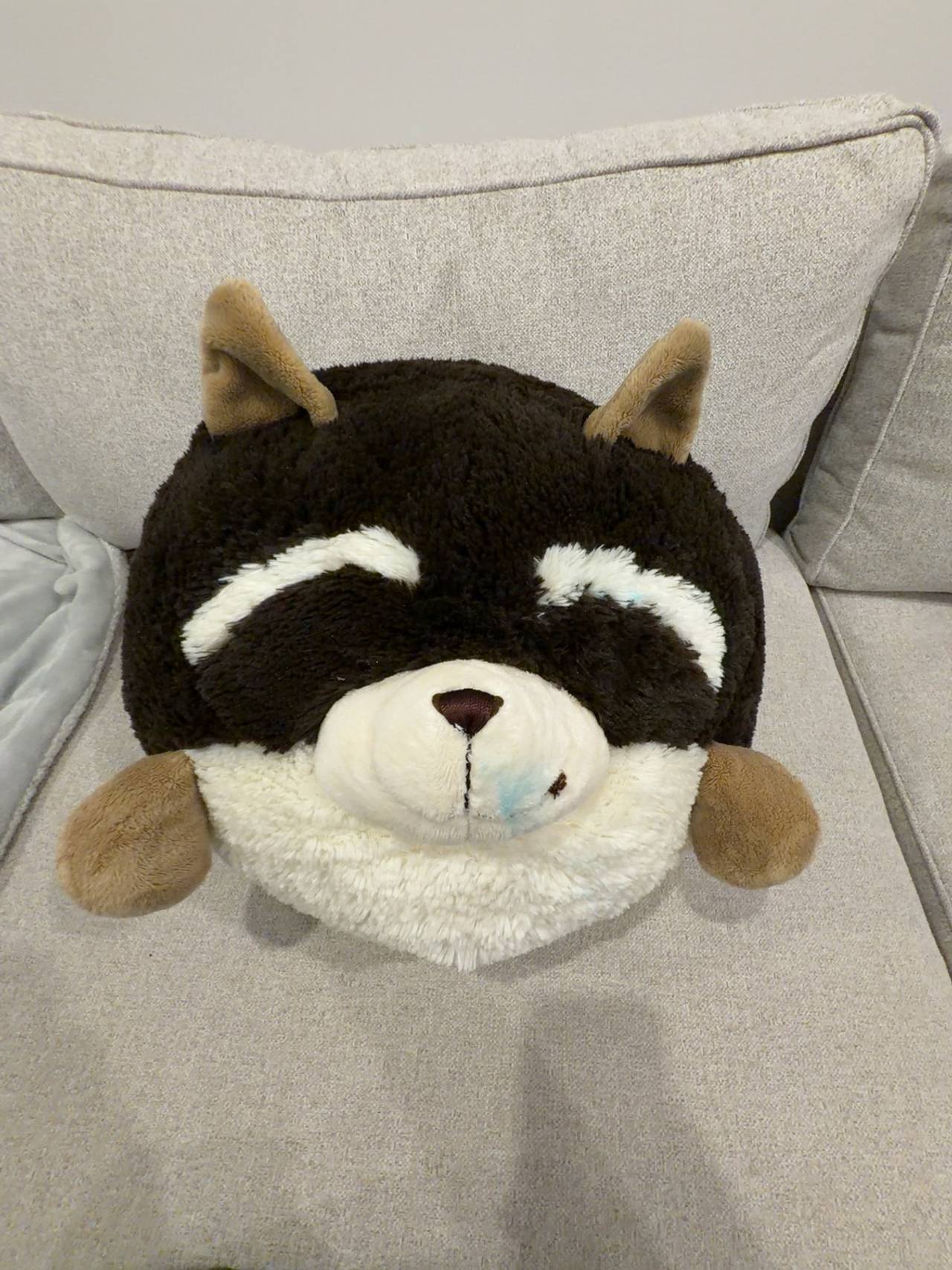 American Mills Rocky Raccoon Pillow Plush 15" Round
