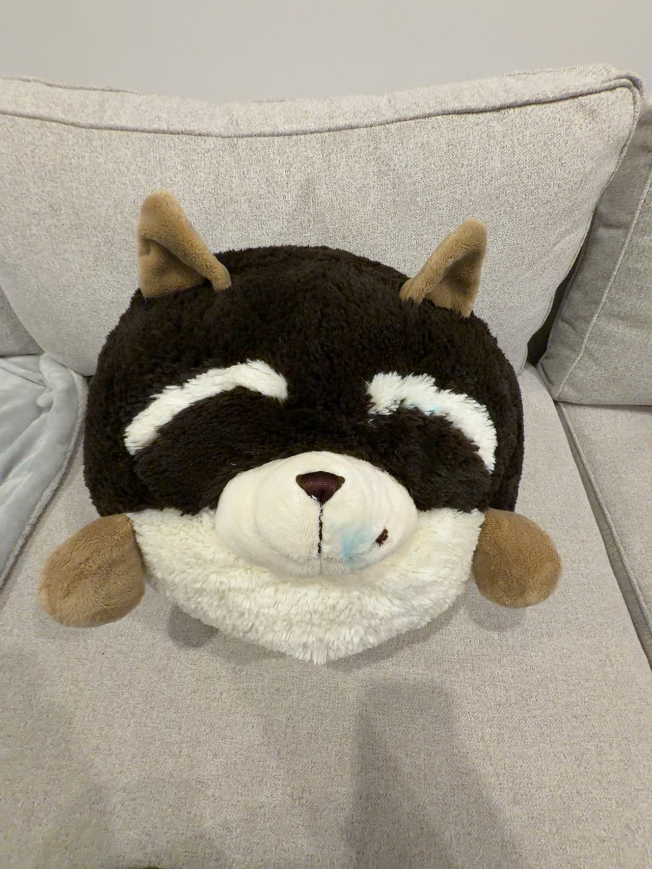 American Mills Rocky Raccoon Pillow Plush 15" Round