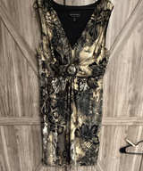 Connected Apparel Sleeveless Floral Snake Print Dress size 14 - Image 1