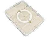 SIXRUN 2-PACK Condiment Serving Tray, Divided Serving Tray 8 Compartments - Image 1