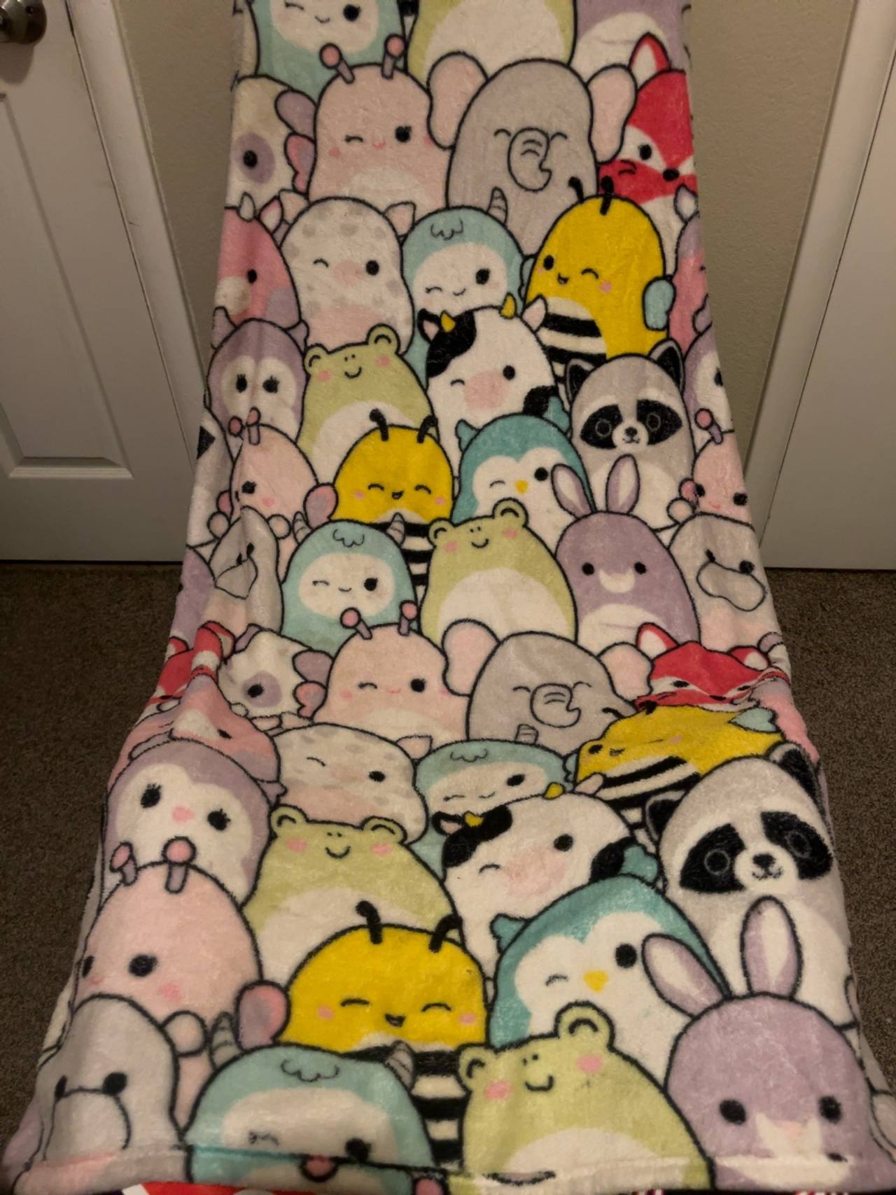 Squishmallows Purple Throw Blanket 46" x 60"