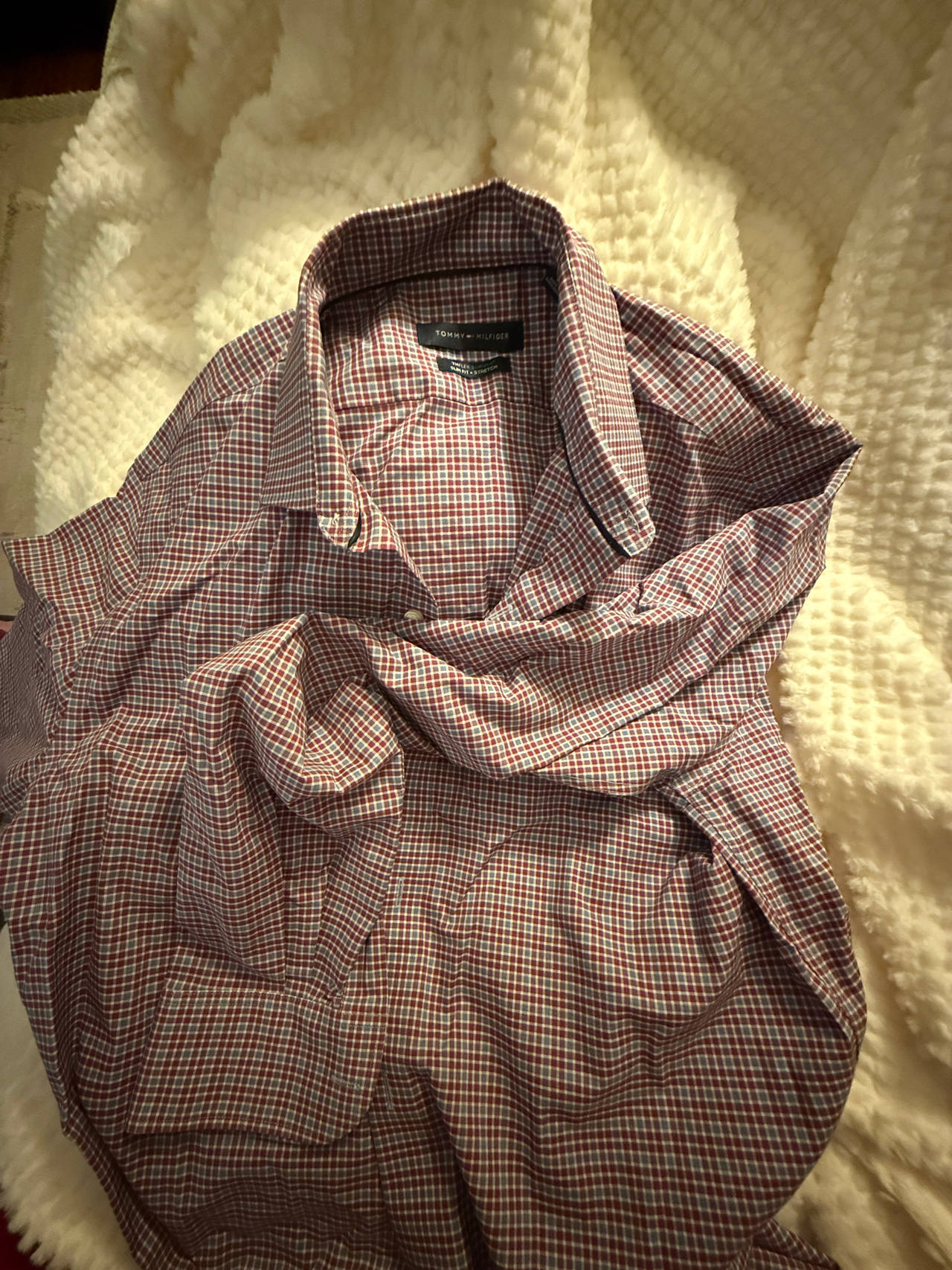 Tommy Hilfiger Men's Dress Shirt - Large