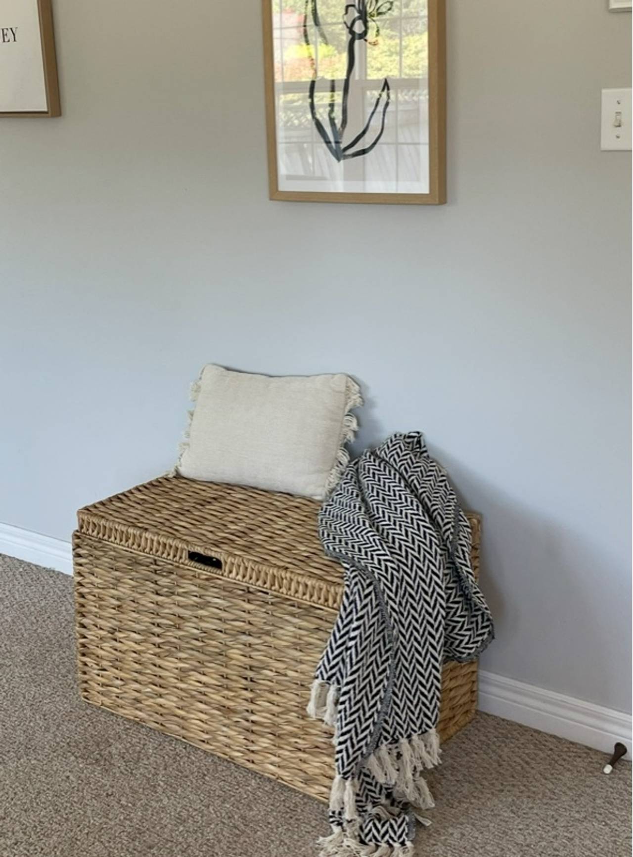 Anada Wicker Weave Storage Trunk Natural Brown