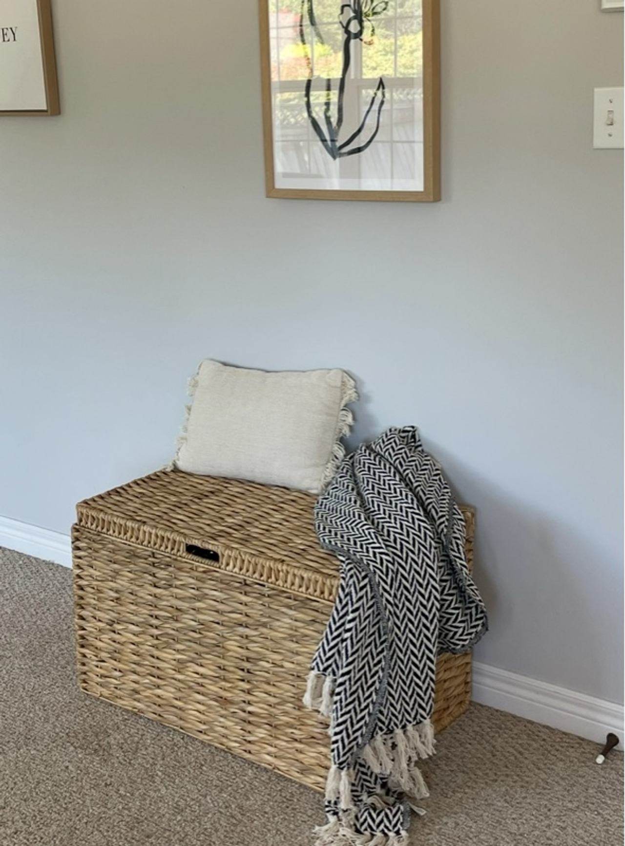 Anada Wicker Weave Storage Trunk Natural Brown