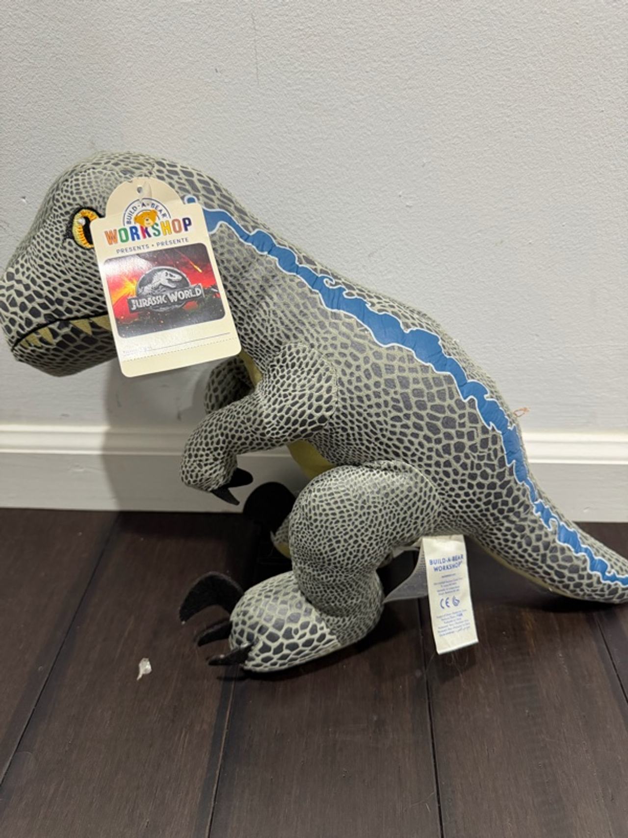 Build-A-Bear Jurassic World Blue Velociraptor Plush