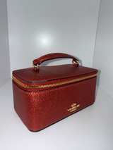 Coach Metallic Red Vanity Jewelry Case - Image 1