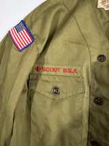 Vintage Boy Scouts Uniform Shirt & Pants Set Quinnipiac Council Connecticut Patc - Image 4