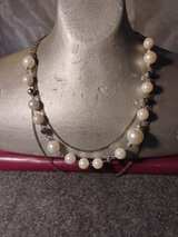 Layered Faux Pearl and Bead Necklace - Image 2