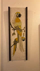 Mid-Century Modern Gravel Bird Wall Art - Image 3