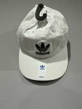 Adidas Trefoil Baseball Cap White Black - Image 1