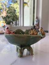Handmade Ceramic Frog and Lotus Lily Pad Bowl - Image 7