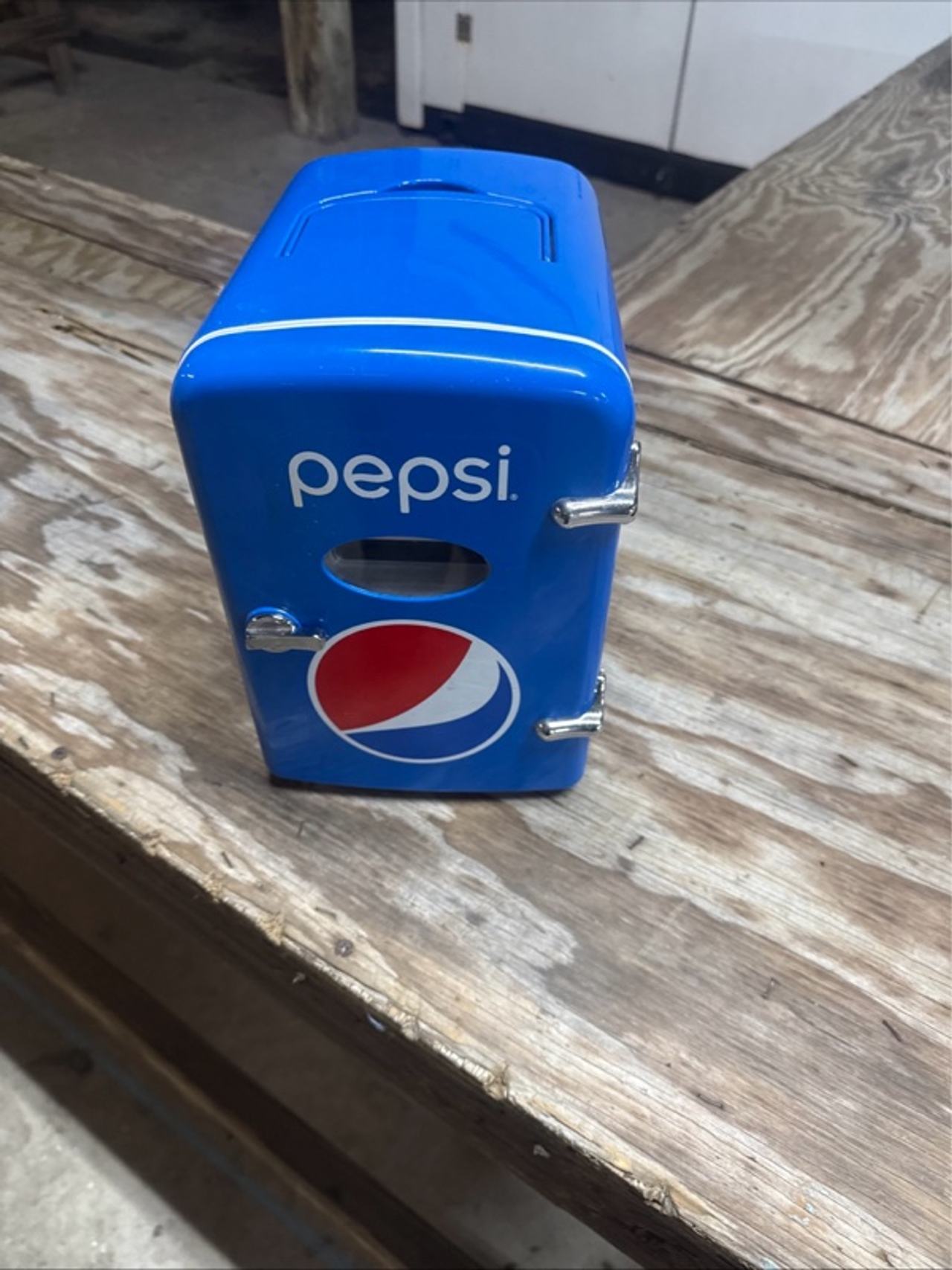 Pepsi Mini Fridge 6-Can Personal Cooler Blue