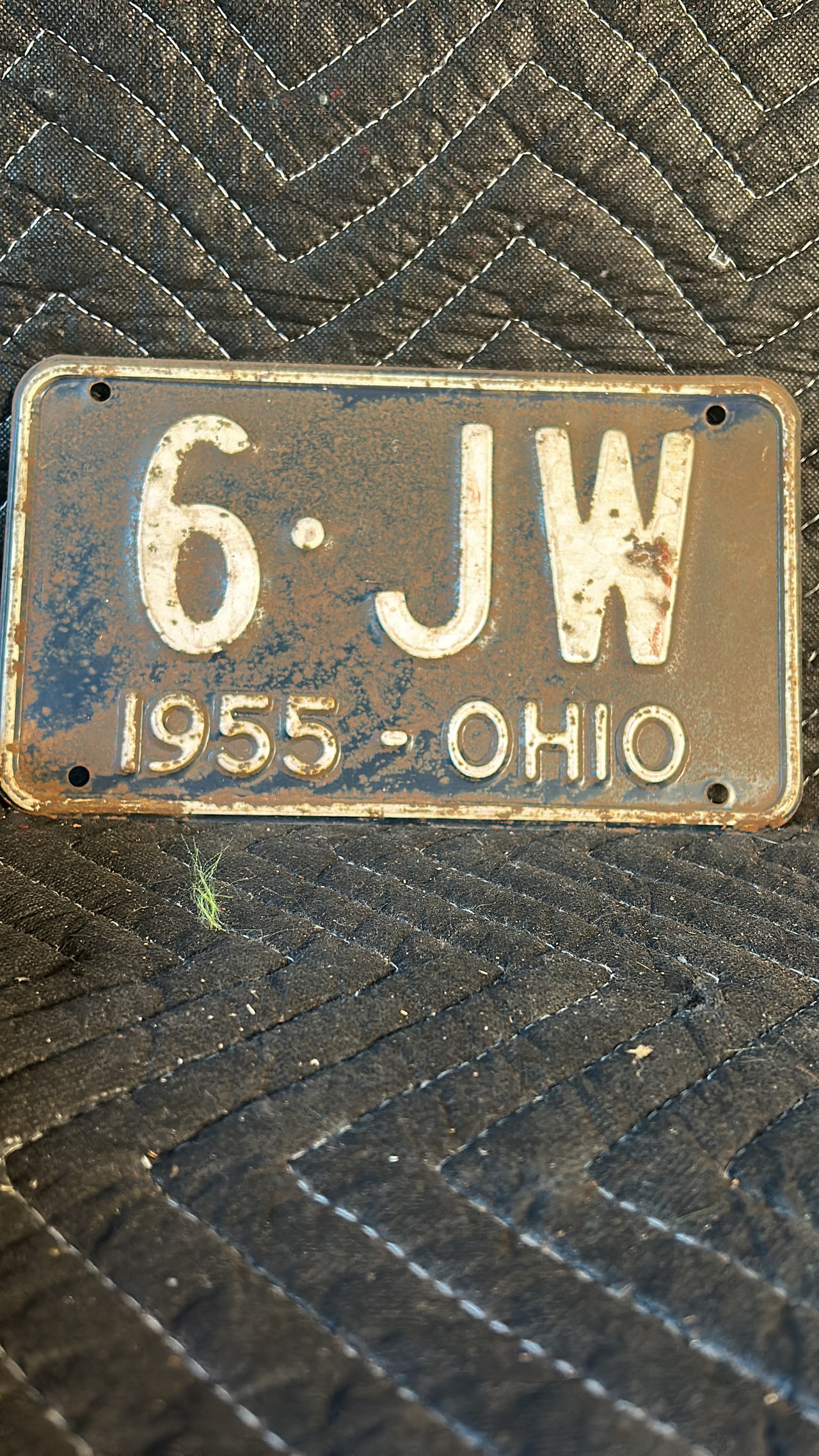 1955 Ohio License Plate
