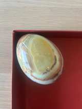 Polished green onyx stone egg – decorative - Image 3