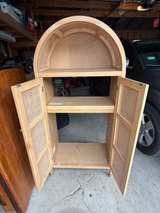 Rattan Cane Arch Cabinet — $190 OBO - Image 2
