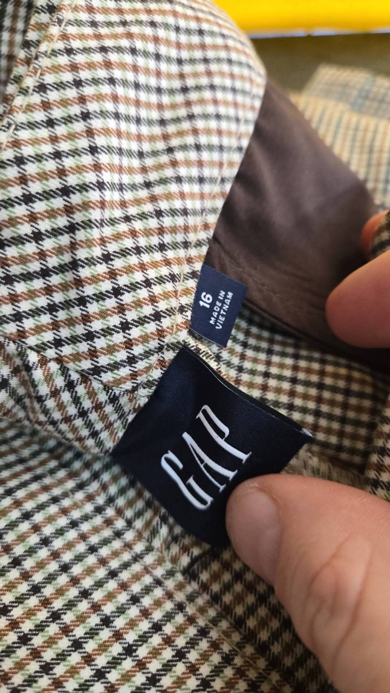 Old Navy Pixie Pants in Micro-Check