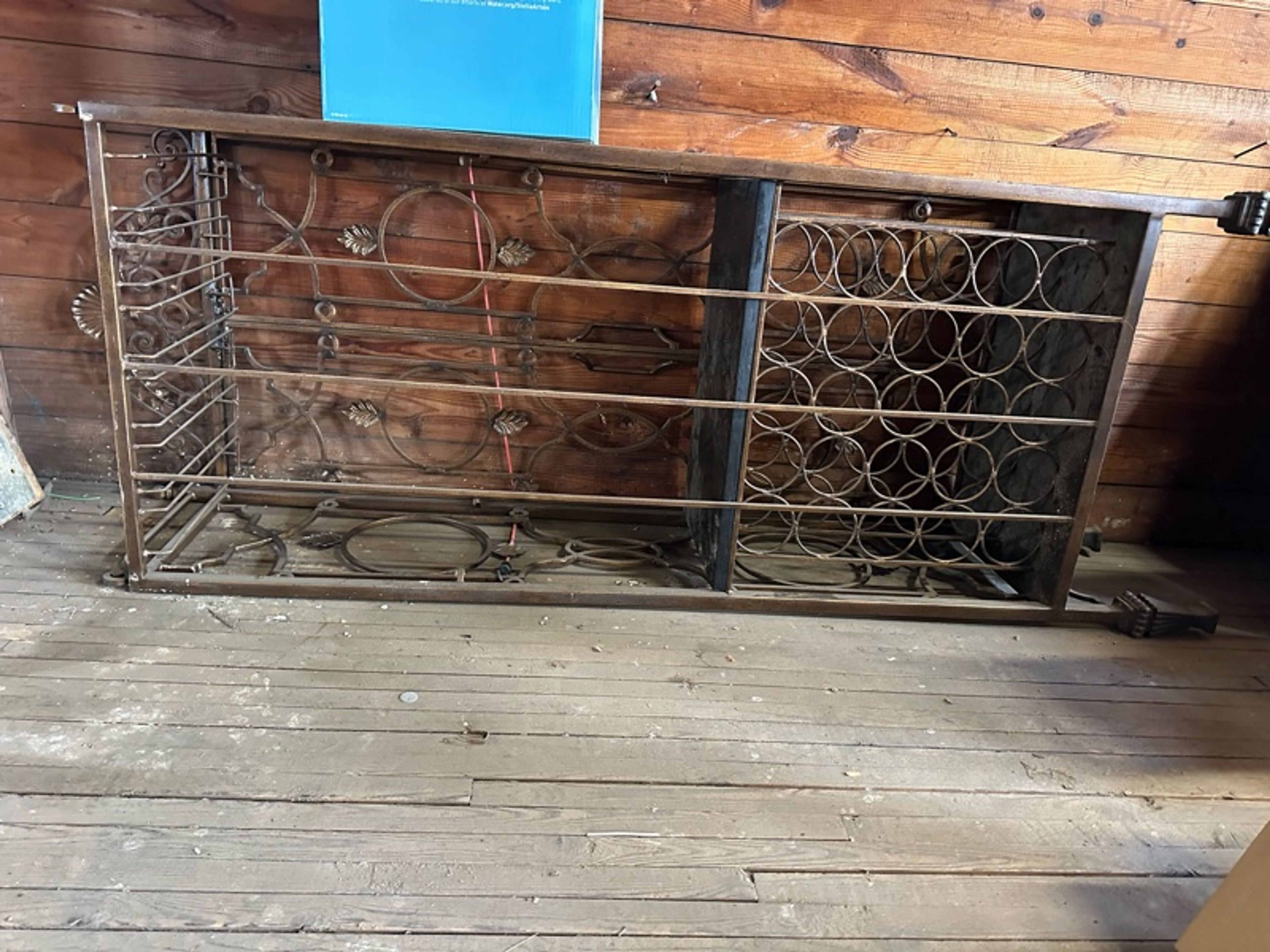 MCM Brass Faux Bamboo Wine Rack