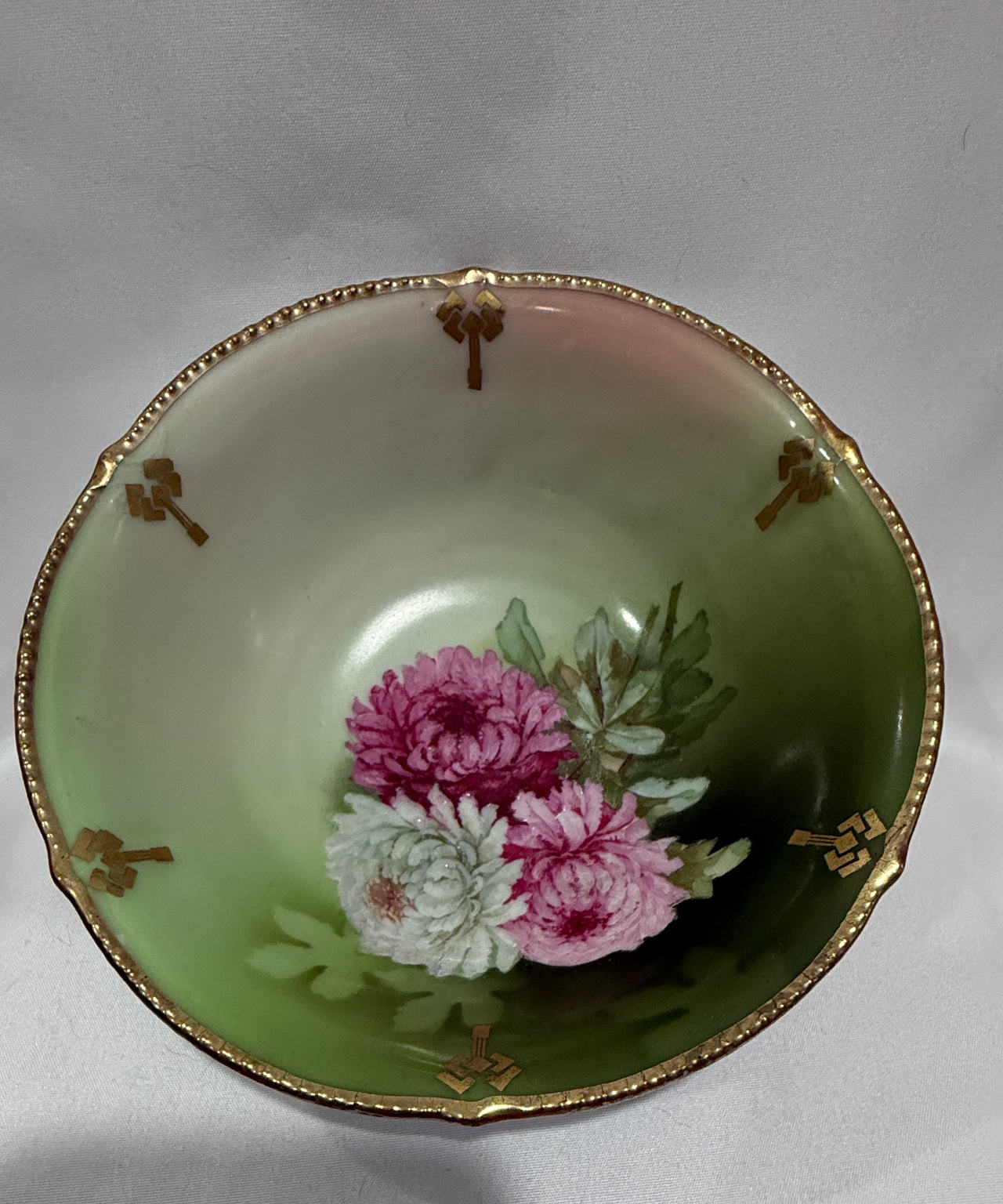 Nippon Hand Painted Floral Bavarian Porcelain Bowl