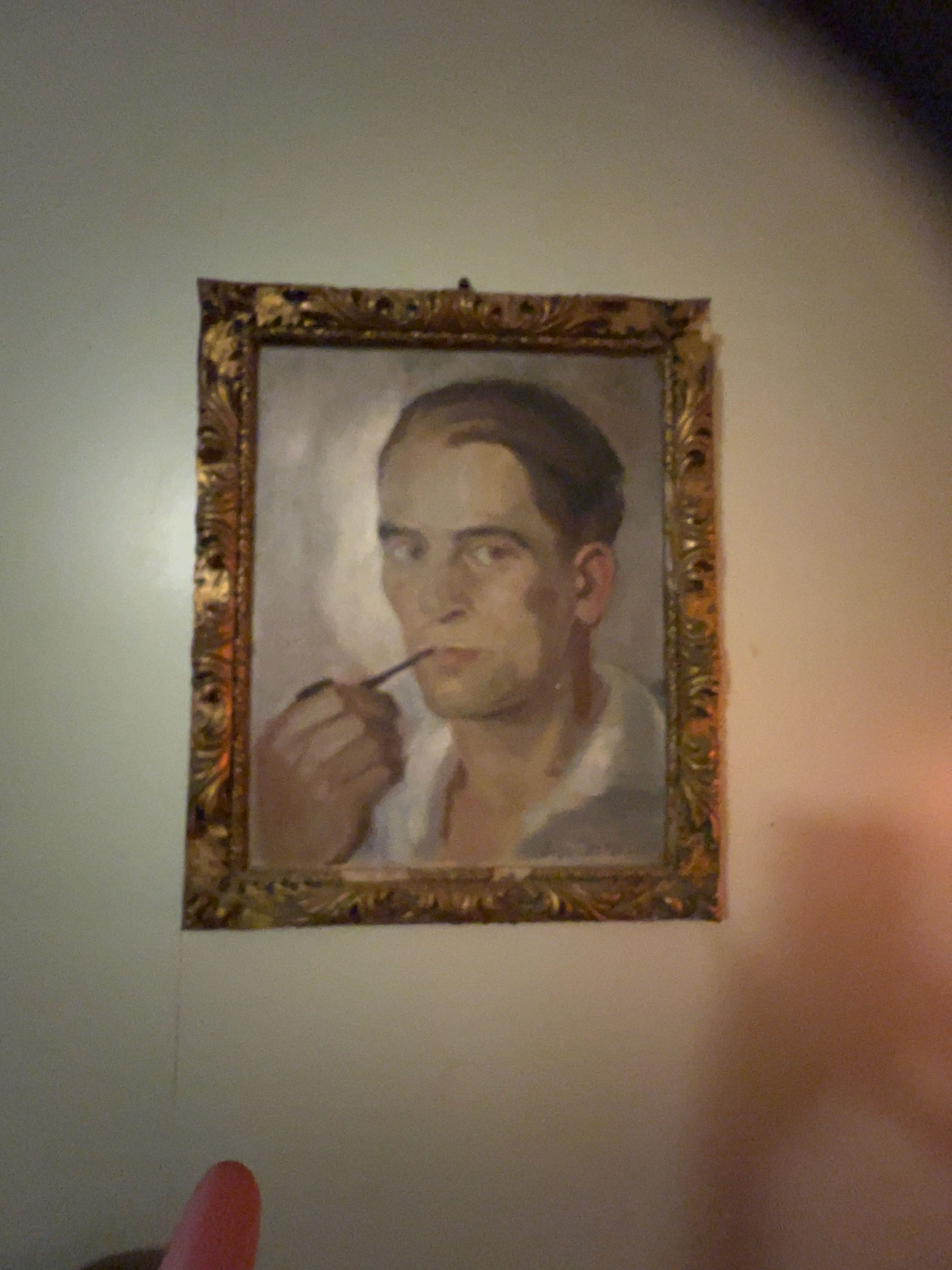 Oil Painting Portrait of a Man in Suit