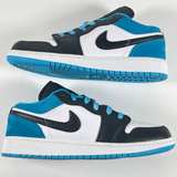 Air Jordan 1 Low Laser Blue Black White - Image 6