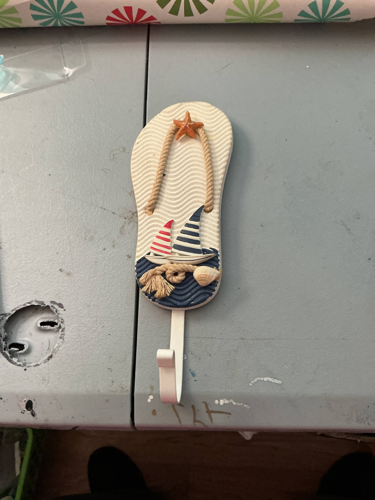 Nautical Flip Flop Wall Hook