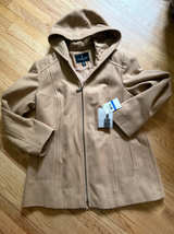 London Fog Women's Wool Blend Hooded Coat - Image 2