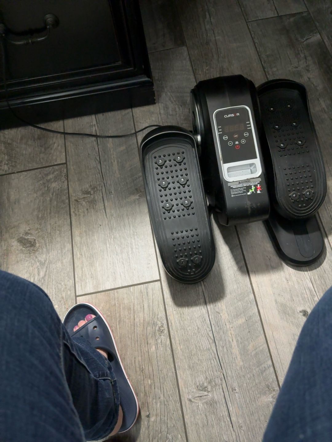 Under Desk Elliptical Machine 12-Level Portable Pedal Exerciser