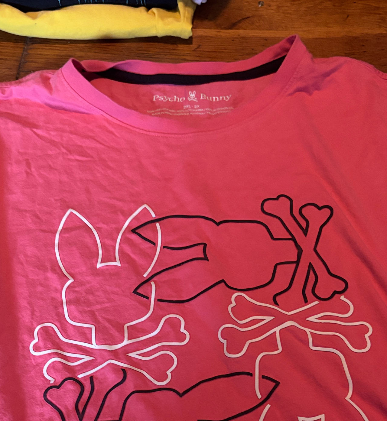 Psycho Bunny Pink Graphic Logo Tee