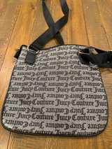 Juicy Couture Y2K Black Grey Gold Crossbody Bag - Image 4