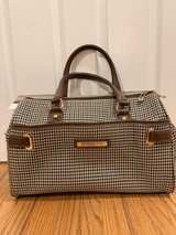 London Fog Oxford II 16" Olive Houndstooth Satchel - Image 1