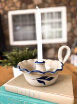 Rowe Pottery Works Salt Glaze Chamberstick - Image 4