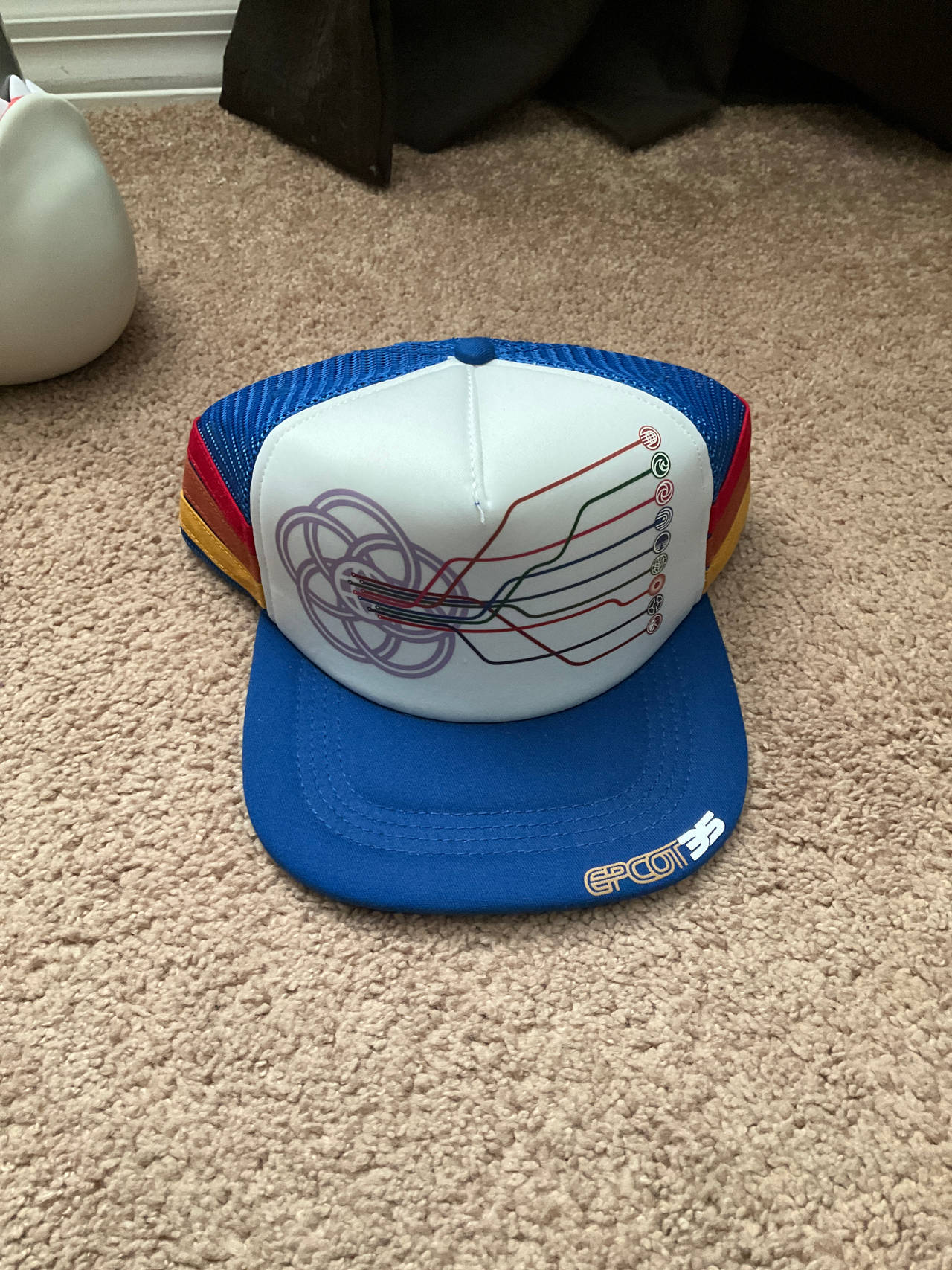 Disney Epcot 35th Anniversary Retro Trucker Hat