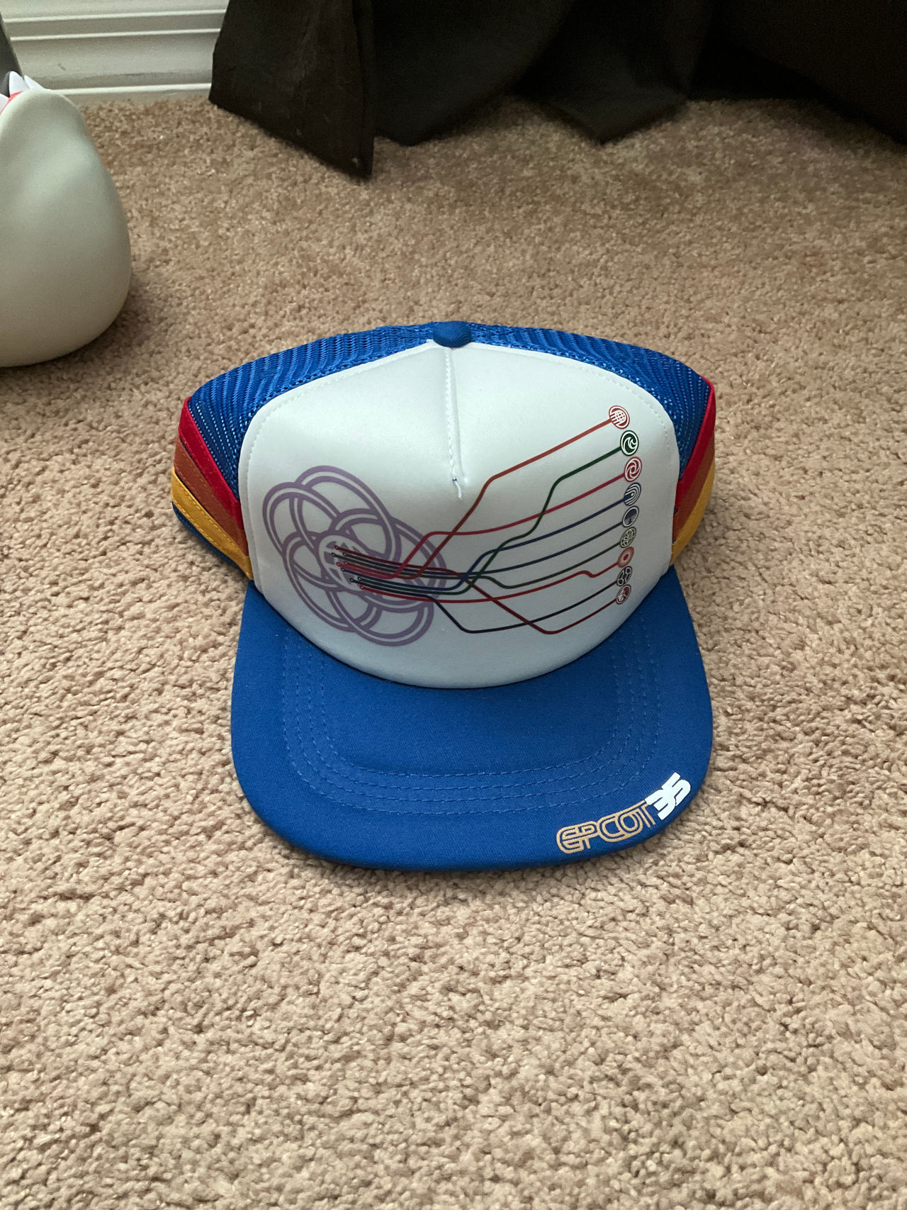 Disney Epcot 35th Anniversary Retro Trucker Hat