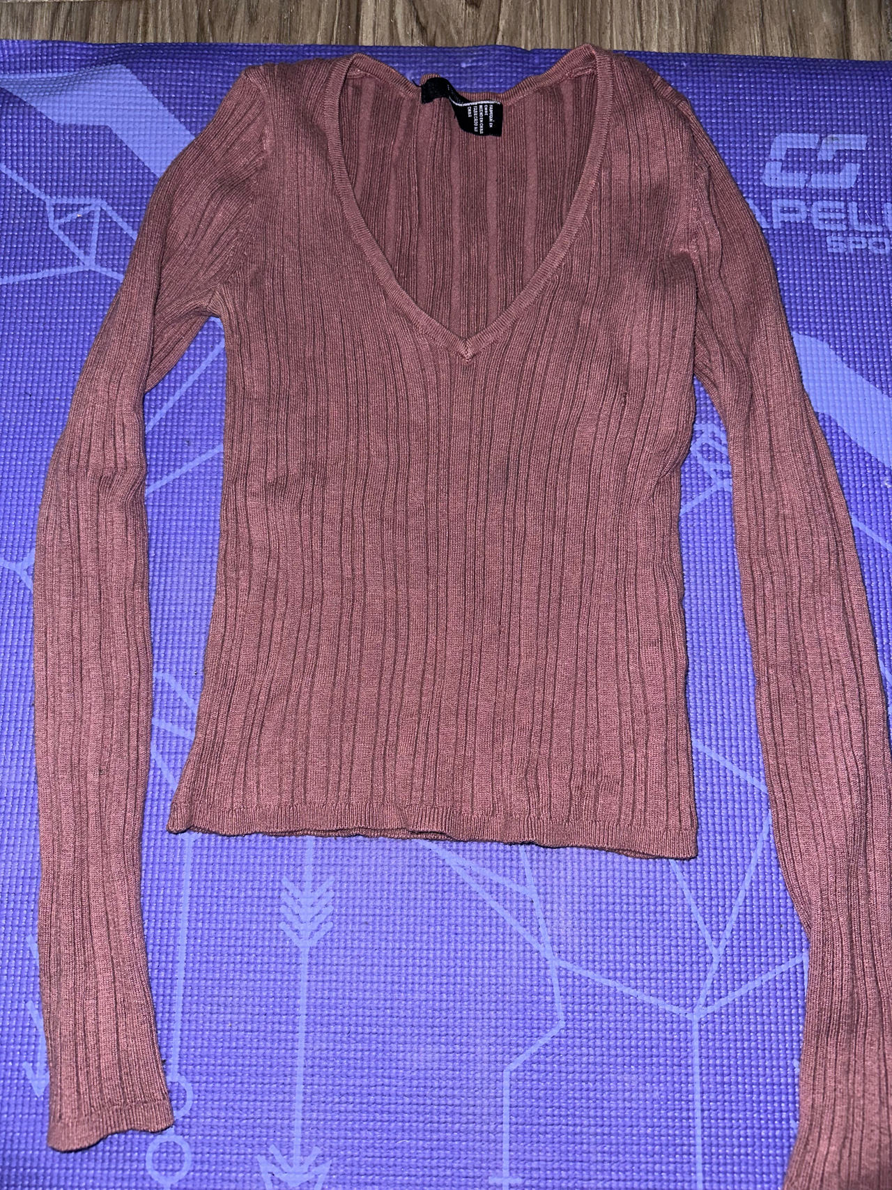 Ribbed V-Neck Sweater