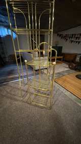 Vintage Brass Arched Rack Stand - Image 2