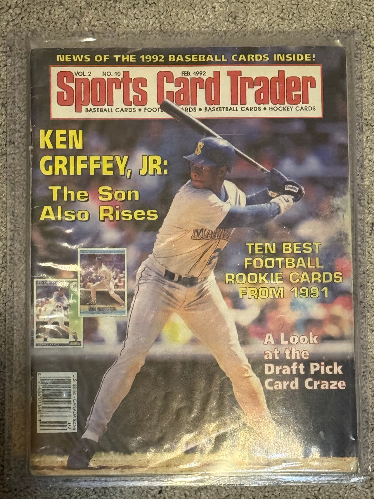 Sports Card Trader Magazine February 1992 Ken Griffey Jr.