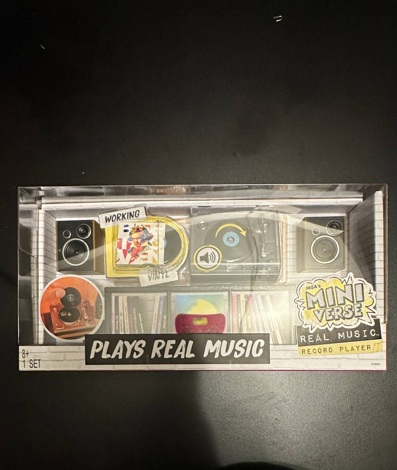 MGA's Miniverse Real Music Record Player Mini Turntable