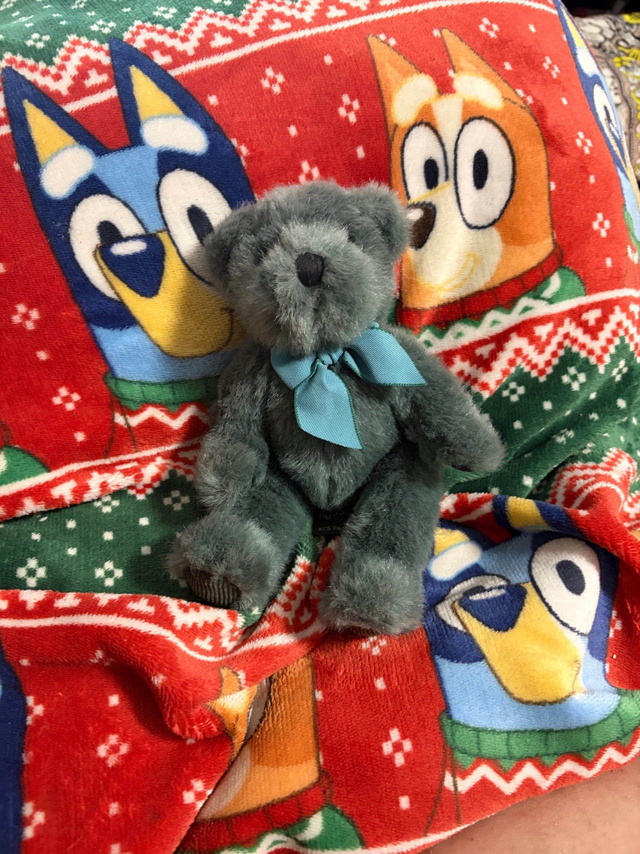 Boyds Bears Grey Plush Teddy Bear