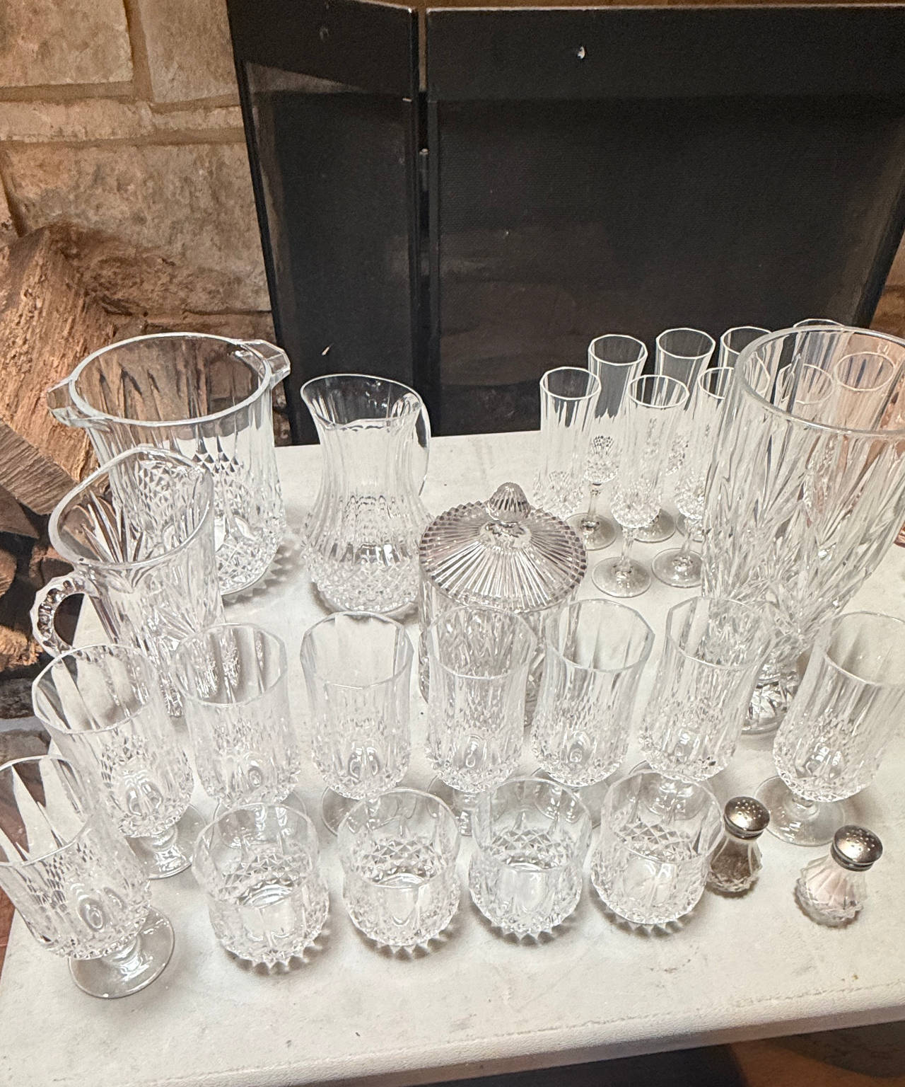 Cristal d'Arques Longchamp Crystal Glassware Set