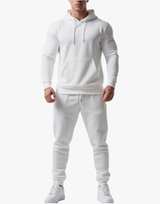 Men's Tacksuit 2 Piece Size 3XL Active Set Fleece Pullover Sweatshirt Sweatpants - Image 1
