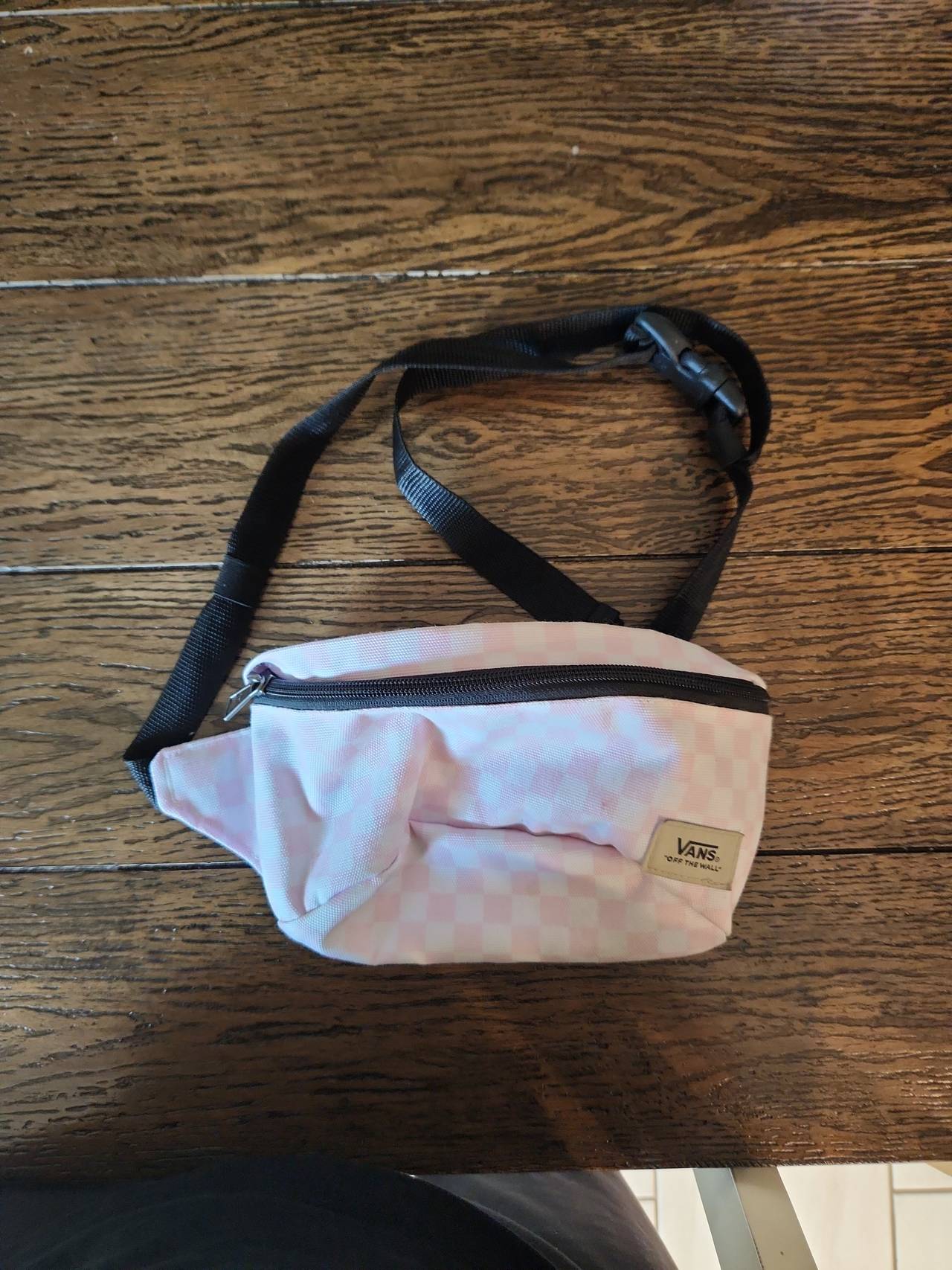 Vans Ward Crossbody Fanny Pack Pink Checkerboard