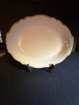 Homer Laughlin Styleline Gold Trim Eggshell Oval Platter - Image 1