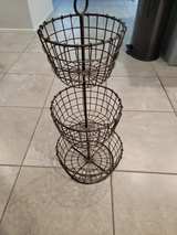 3-Tier Wire Market Basket Stand - Image 2