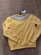 Ralph Lauren Girls Fair Isle Yellow Sweatshirt- Size 12-14 - Image 3