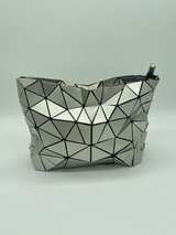 Bao Bao Issey Miyake Geometric Triangle Panel Bag Silver Chain Strap - Image 6
