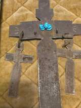 Antique Bronze Orthodox Cross - Image 3